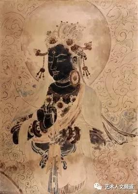 敦煌莫高窟第85窟壁画菩萨像摹本