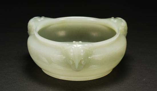 瞿利军 中国玉石雕刻大师 和田玉铺首水洗 《斯文在兹》 苏州玉雕名家作品联展作品