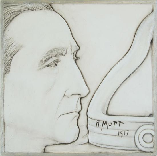 Jonathan Santlofer,《Portrait of Richard Mutt》,1996年。图片:致谢Francis M。 Naumann Fine Art,LLC