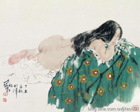 《裸女》67×85cm,香港佳士得1998春拍估价4-6万港元