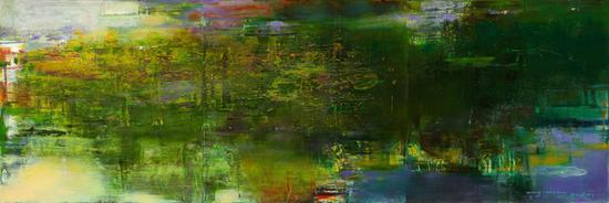 王衍成 无题 布面油画 190x570cm 2016