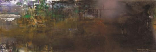 王衍成 无题 布面油画 190x570cm 2016