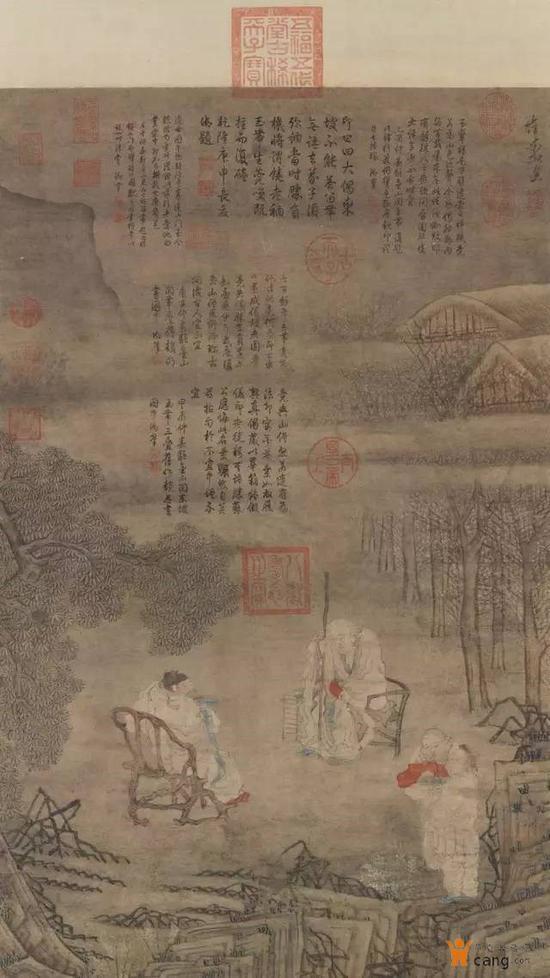 明 崔子忠《画苏轼留带图》