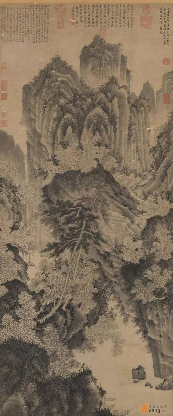 明 王绂《墨笔山水》