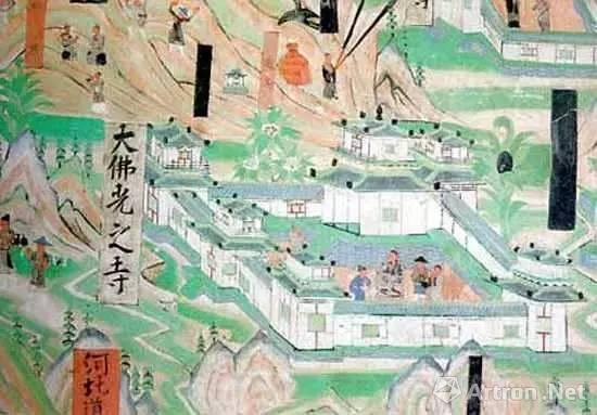 敦煌莫高窟第61窟“五台山图”中的大佛光之寺