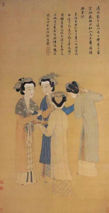 明 唐寅《孟蜀宫妓图》现藏于北京故宫博物院
