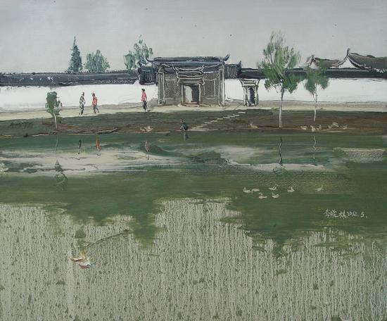杨柳村50cmX60cm