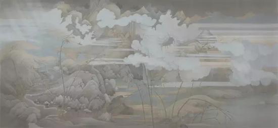 郝量《潇湘八景——万化》,绢本水墨,2015年