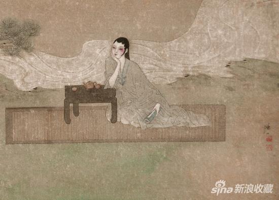 陈川 秋野之一 99x33cm 2015纸本工笔