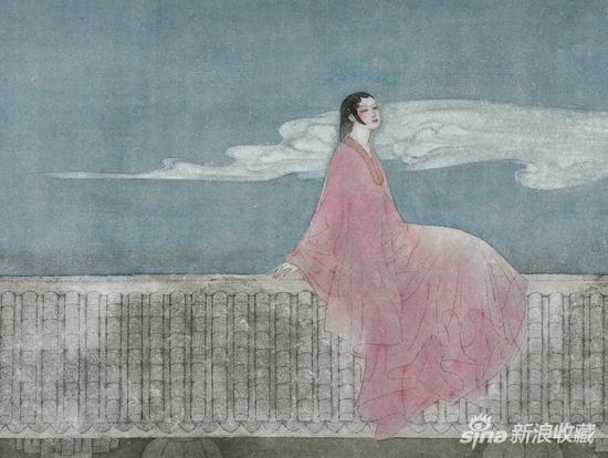 陈川 女儿红之二99x33cm 2015 纸本工笔