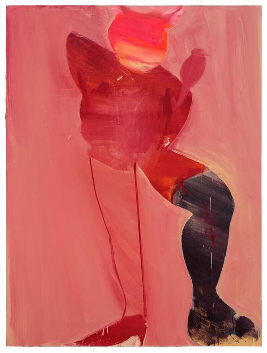 马轲 《丑角2017》 布面油画 200cm×150cm 2017