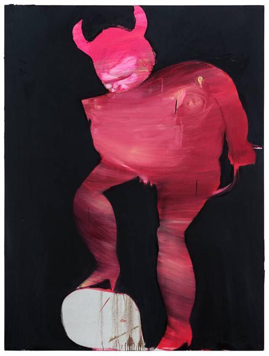 马轲 《掘墓鞭尸之二》布面油画 200cm×150cm 2017