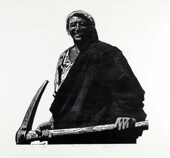 主人 作者:徐匡 创作年代:1978 规格:88×88cm 品类:版画