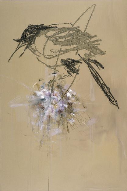 花·鸟 作者:叶永青 创作年代:2010 规格:300×200cm