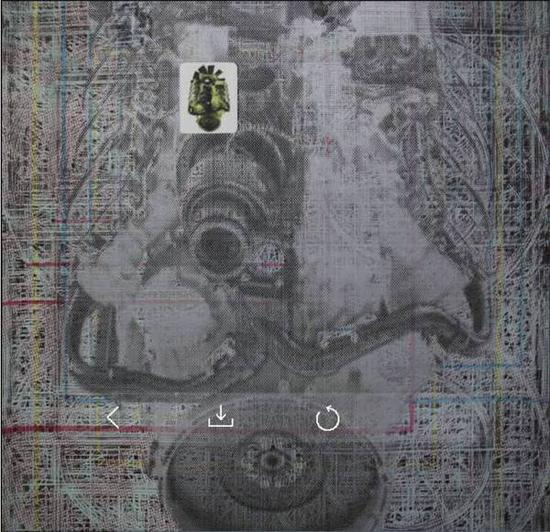 杨湧《复制时代的机械艺术2》木版,数码版,丝网版,184×123cm,2015