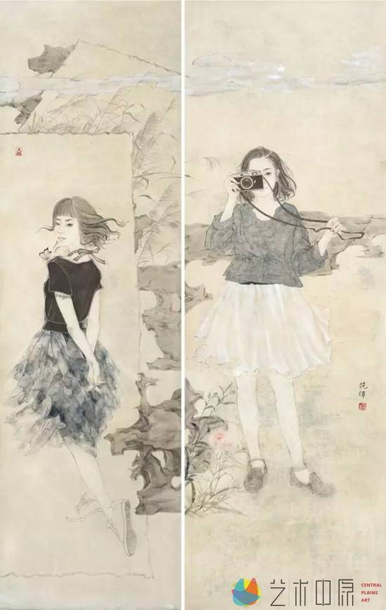 清明 180cm×96cm 范伟