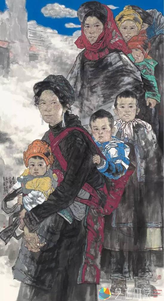 大凉山春图 180cm×96cm 贾发军
