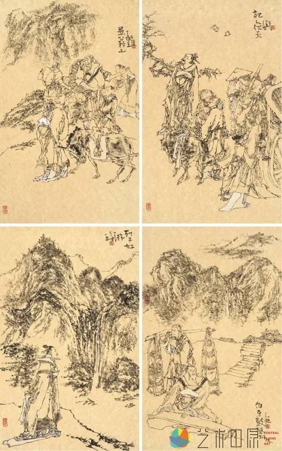 列子成语 180cm×96cm 邢玉强