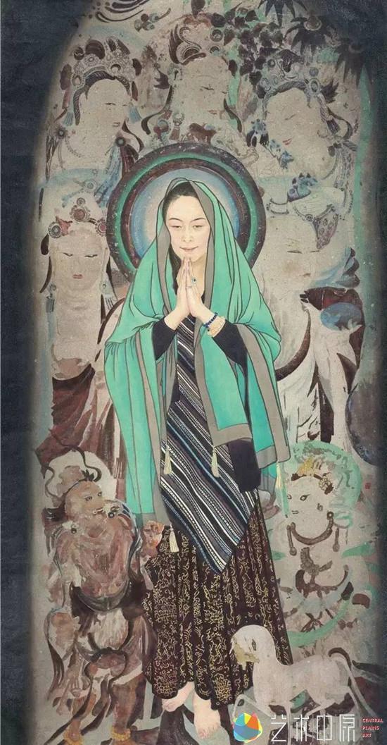祈 180cm×96cm 肖海英