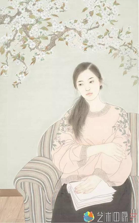 聆听 138cm×69cm 潘文贺