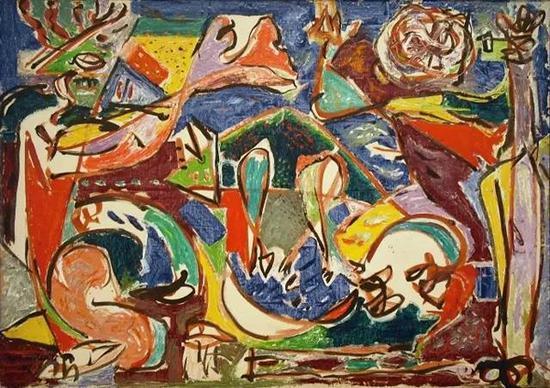 杰克逊·波洛克,《钥匙》,1946