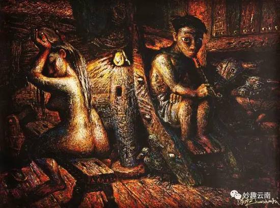 罗中立 浴女 丝网版画 95×128 cm 2008