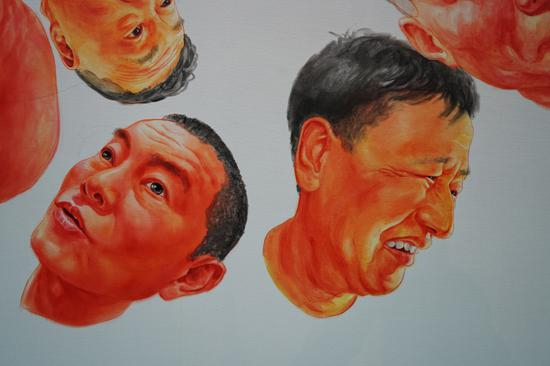 23-3,方力钧画鲁虹