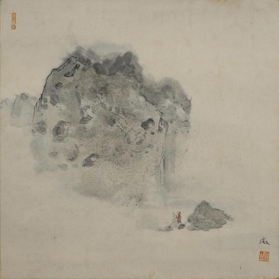 武夷云山(二) 39×39cm 纸本水墨 2016 Wuyi Mount-2, Water-ink on rice paper