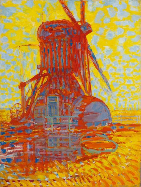 落日下的磨坊,1908
