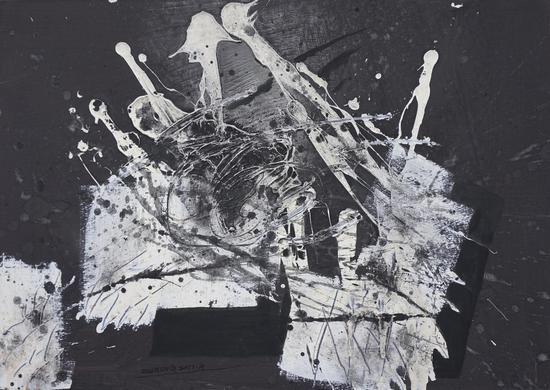 听雨C6。布面丙烯。70X50CM