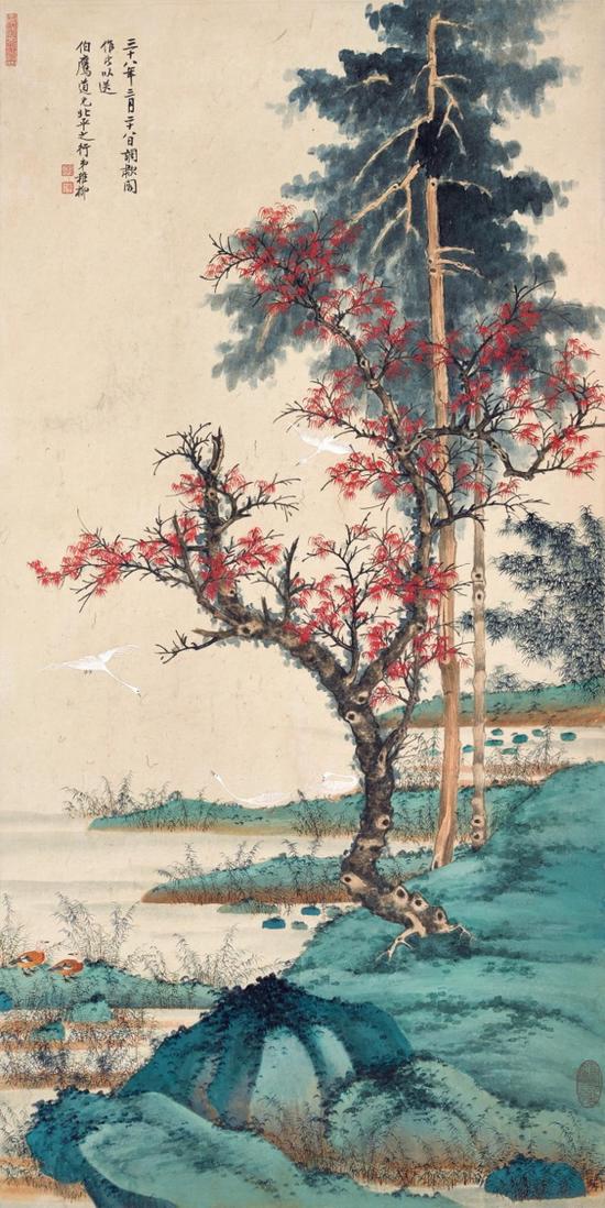 Lot 88 谢稚柳(1910-1997) 秋浦雁影 成交价(人民币)- 11,270,000