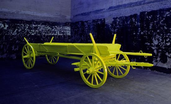 Anselm Reyle,《Heuwagen/Hay Cart》,2001/2008。Boros Collection提供