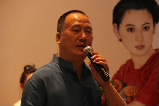著名画家王根生致答谢词