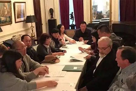 2016“彩韵·中国”中国艺术家与美国水彩画协会与协会主席安东尼交流