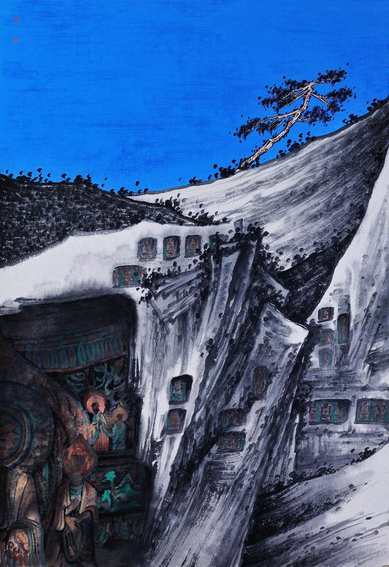 梵音系列 水墨纸本 尺寸70cmx40cm (6)