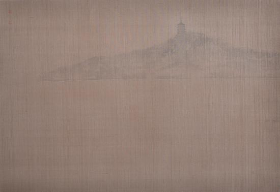 湖上系列 绢本设色 尺寸65cmx40cm (1)
