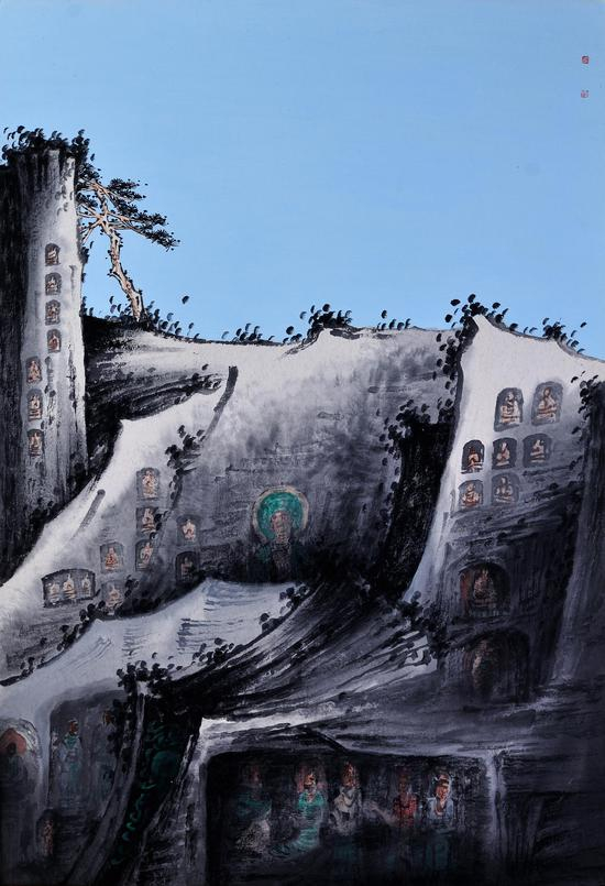 梵音系列 水墨纸本 尺寸70cmx40cm (5)