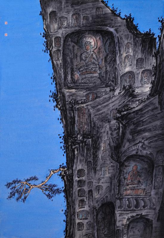 梵音系列 水墨纸本 尺寸70cmx40cm (3)