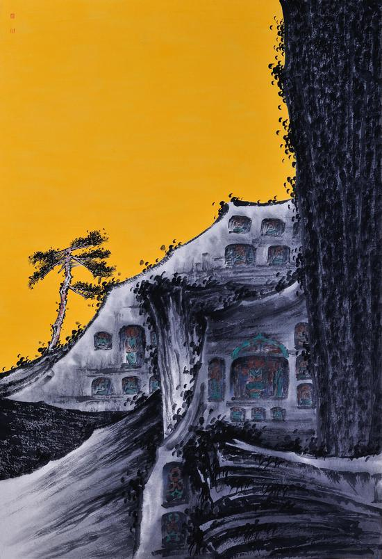 梵音系列 水墨纸本 尺寸70cmx40cm (4)