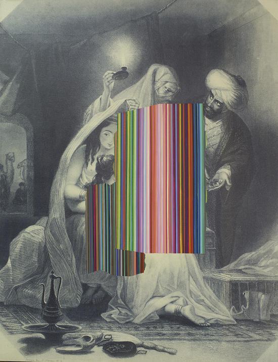 奚建军,《戴维德》,155x118cm,综合材料,2017