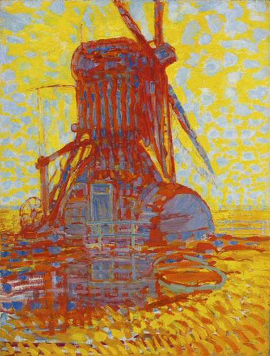 《阳光里的风车》(Mill in Sunlight),1908年