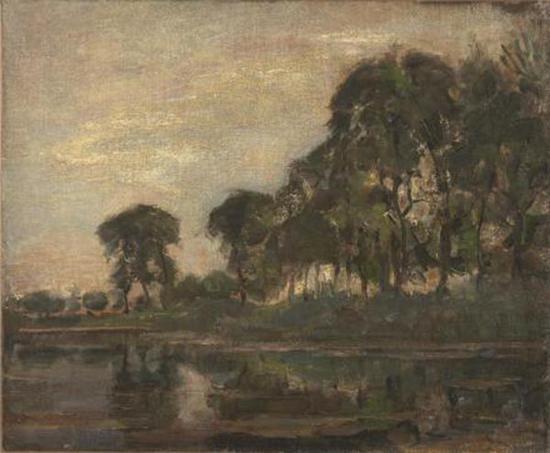 《Gein沿岸的树》(Trees along the Gein),1905年