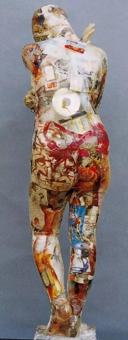 夏和兴,《夏娃2000》,综合材料,168cm(高),2000年