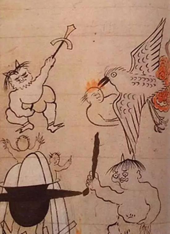 《十王图屏风》(局部),江户时代,日本民艺馆藏