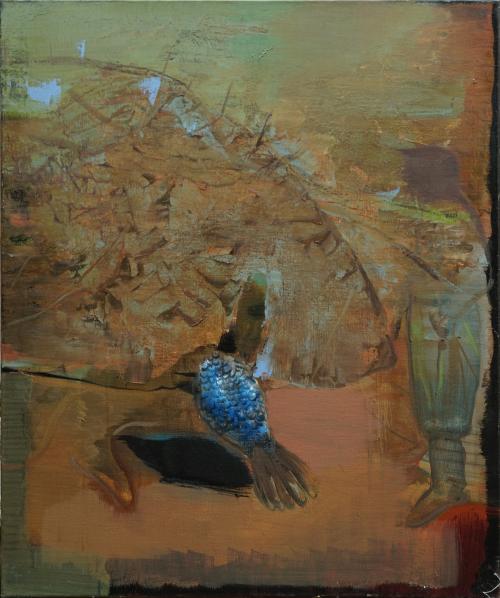 《打谷人》 李明昌 布面油画 90X70cm 2015