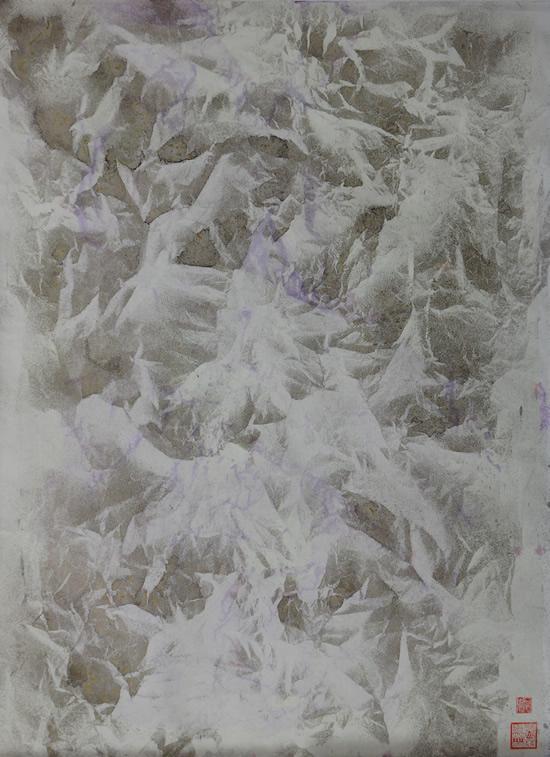 《玄秘贡嘎-日照金山1》,纸本设色,2016年,69cm×80cm