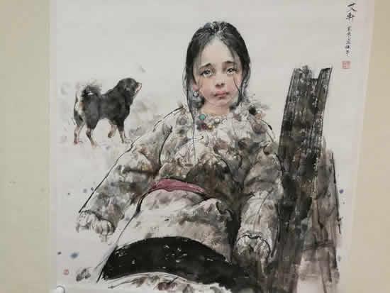 二月的冻土带,水墨,六尺对开