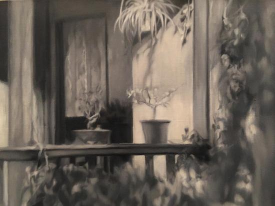 《小城之春3》车建全 布面油画 60x50cm 2013