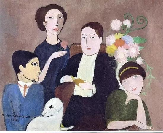 《艺术家群像》,1908