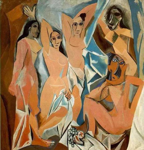 毕加索,The Young Ladies of Avignon,1907